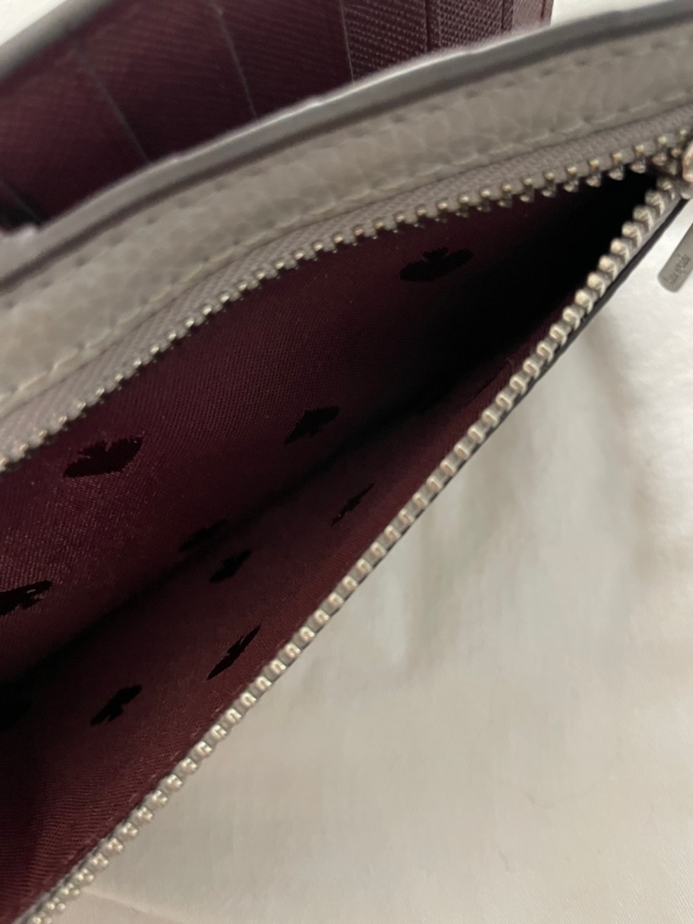 kate spade Grey Pebbled Leather Wallet - Picture 8 of 9